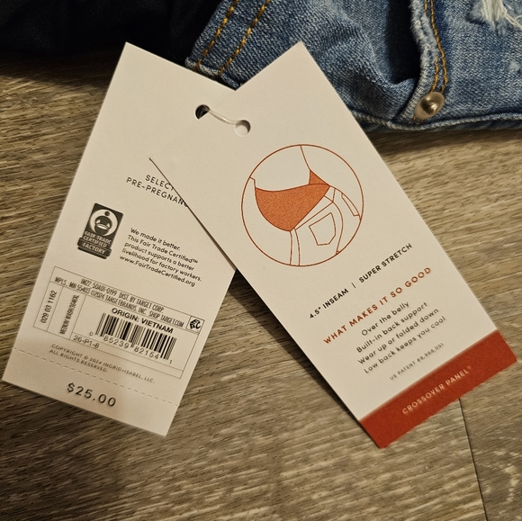 NEW Isabel maternity ingrid and Isabel target maternity jean blue shorts - Picture 6 of 9